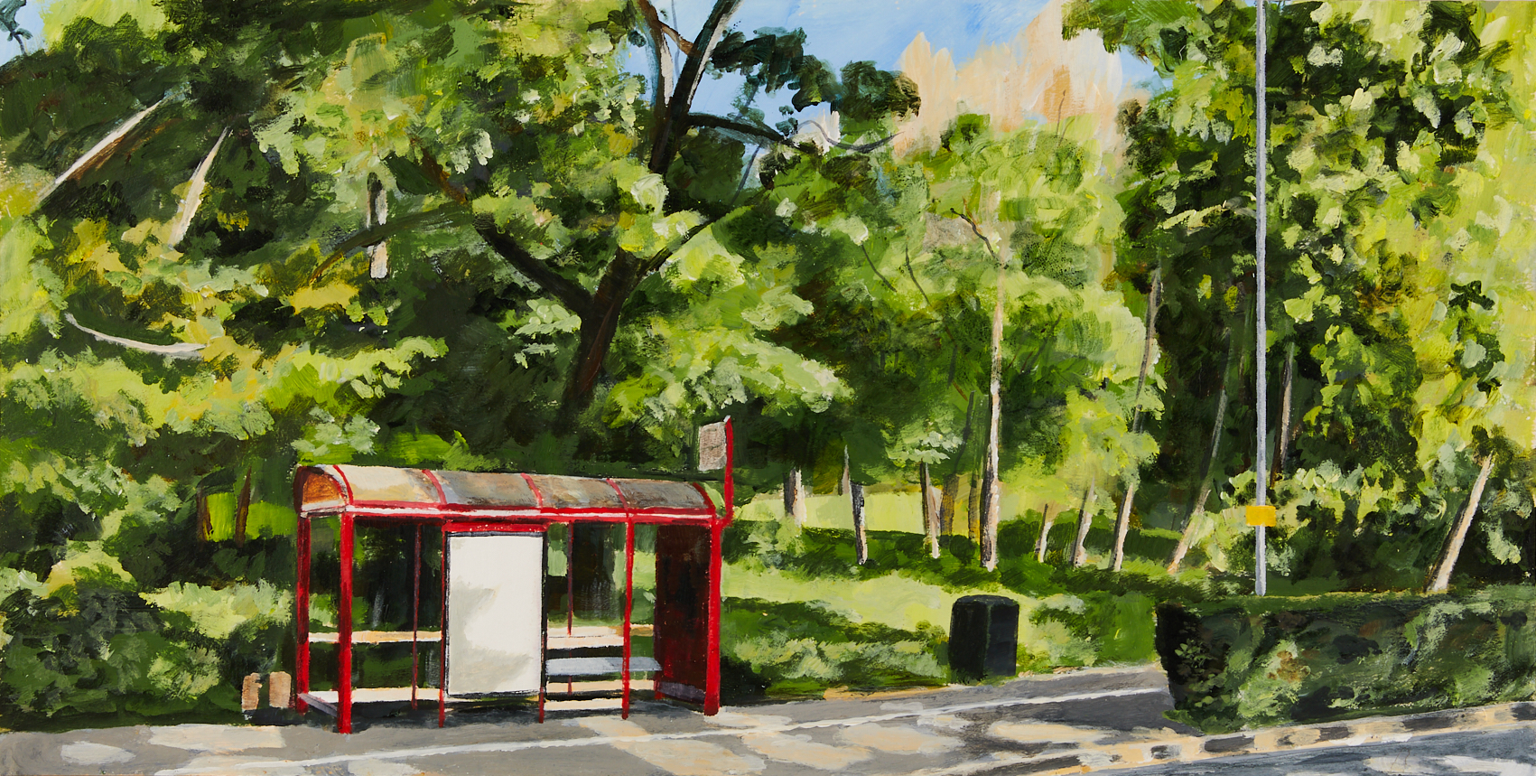 29 - Tuesday 5th May - Bus stop in Denby Dale Road next to Holmfield Park