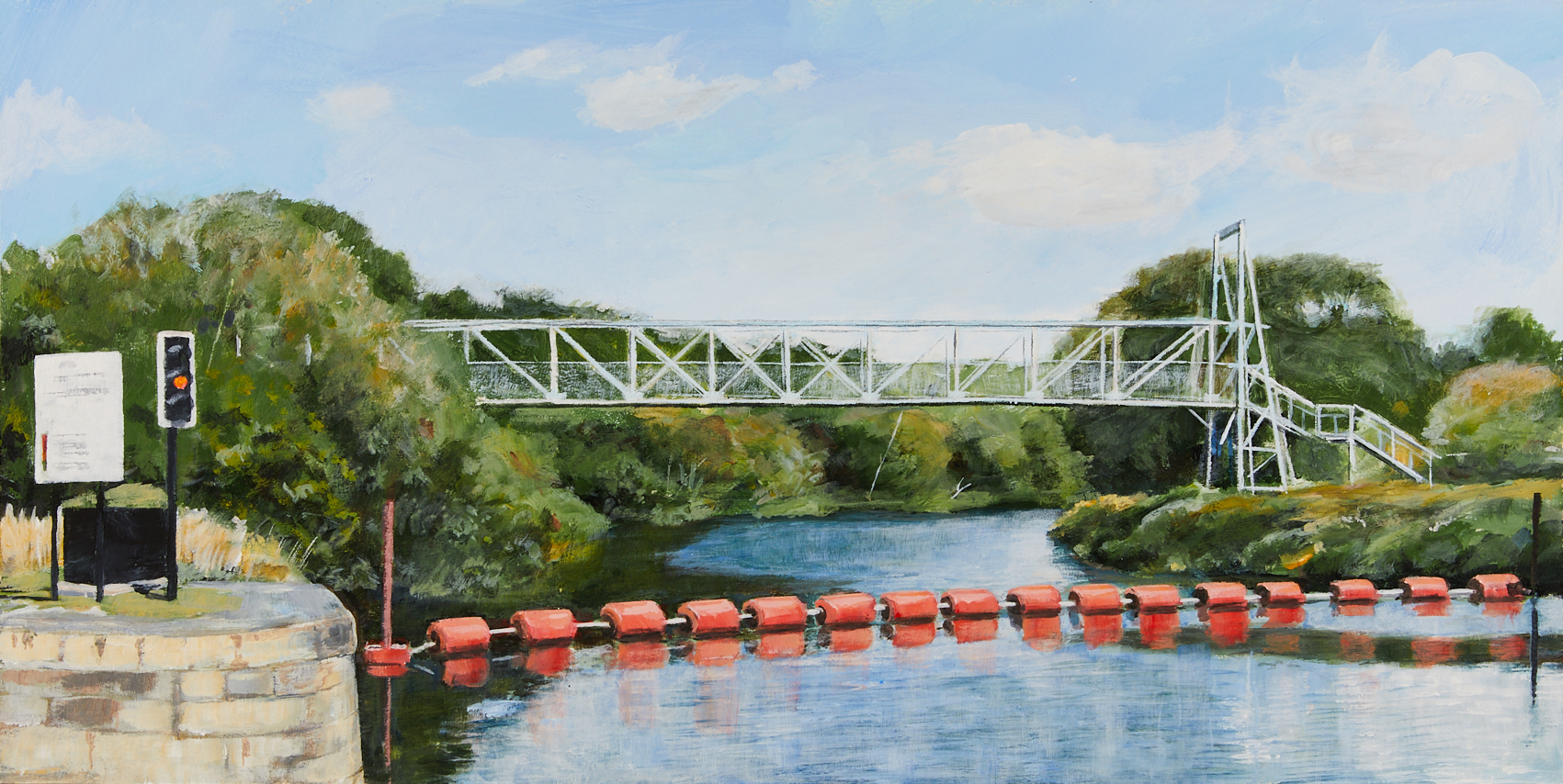 32 Monday 11th May - The Blue Bridge over the River Calder